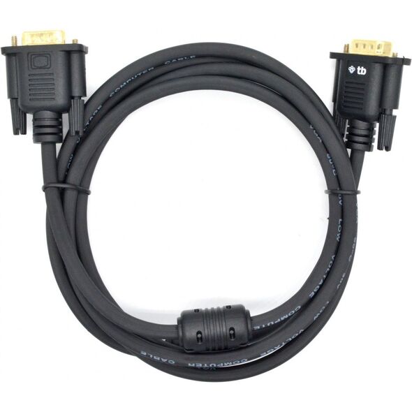 Kabel TB Print D-Sub (VGA) - D-Sub (VGA) 1.8m czarny (AKTBXVGAMMG180B)