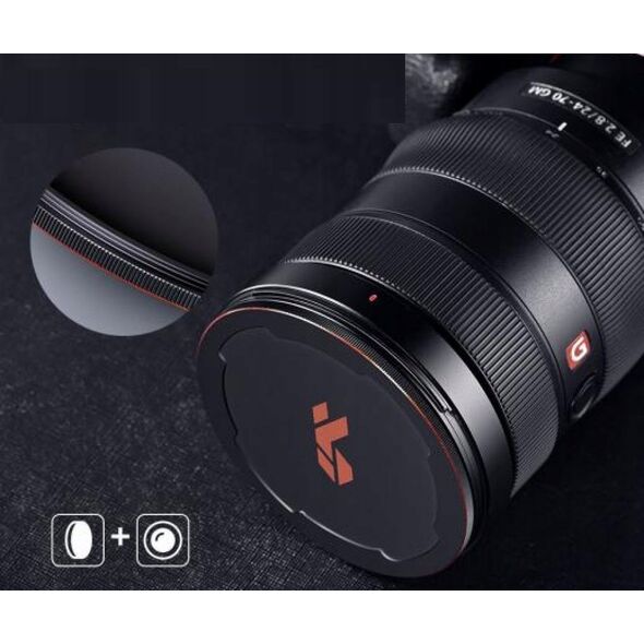 Kf Dekielek Dekiel Magnetyczny Zaślepka M-cap Na Magnes Obiektyw 77mm 77 K&f / Kf04.073