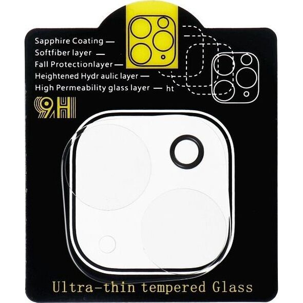 OEM Szkło hartowane 5D Full Glue do aparatu - do iPhone 15 Transparent
