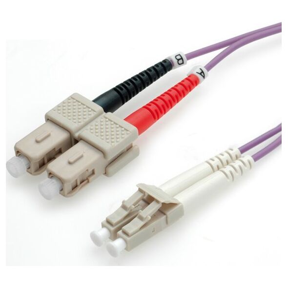 Roline ROLINE LWL- Καλώδιο 50/125µm OM4, LC/SC, βιολετί 2m (21.15.8762) 5521358 7611990196364