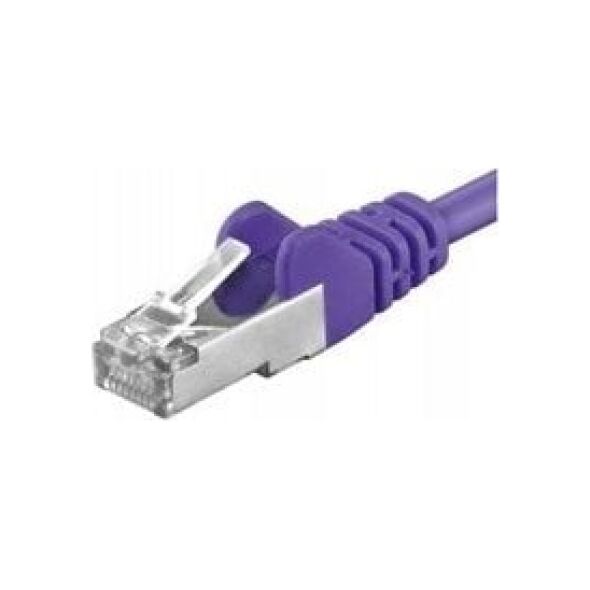 Καλώδιο Patch PremiumCord PREMIUMCORD CAT6a S-FTP, RJ45-RJ45, AWG 26/7 0,5m fialová 6959621 8592220016326