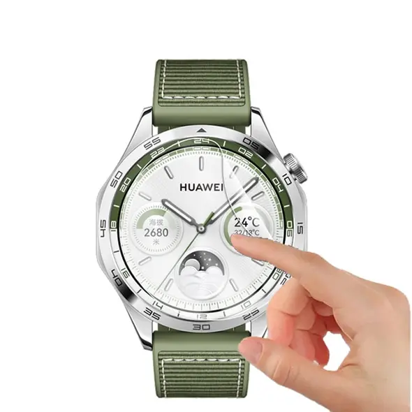 Bizon Glass Watch Hydrogel Huawei Watch GT 4 46 mm [2 PACK]