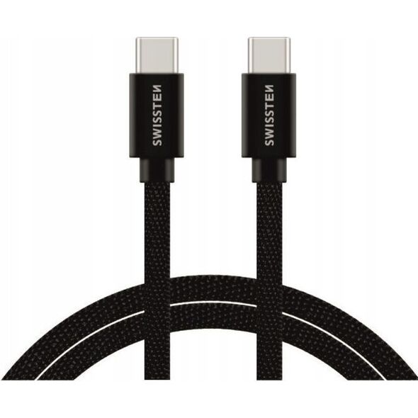 Καλώδιο Swissten Universalus Swissten USB-C 3.1 Καλώδιο USB, 1,2 m, juodos spalvos 5607972 8595217455962