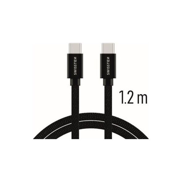 Καλώδιο Swissten Universalus Swissten USB-C 3.1 Καλώδιο USB, 1,2 m, juodos spalvos 5607972 8595217455962