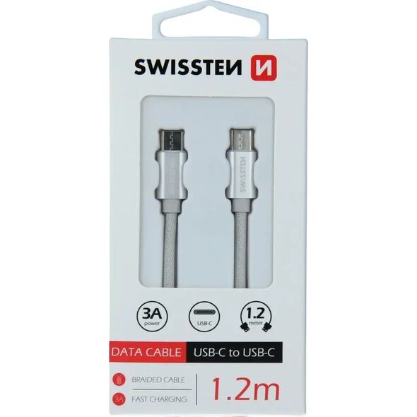 Καλώδιο Swissten Universalus Swissten USB-C 3.1 Καλώδιο USB, 1,2 m, juodos spalvos 5607972 8595217455962