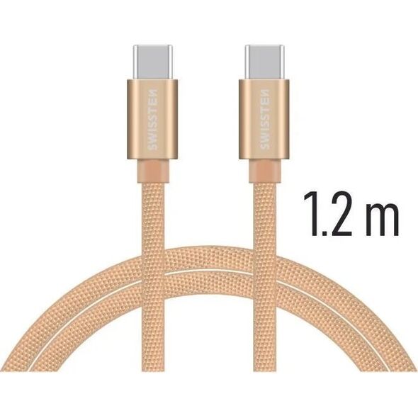 Καλώδιο Swissten Universalus Swissten USB-C 3.1 Καλώδιο USB, 1,2 m, juodos spalvos 5607972 8595217455962