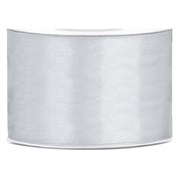 Party Deco Wstążka satynowa, srebrna, 50 mm x 25 m uniwersalny