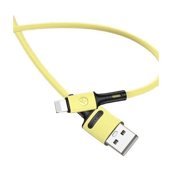 Kabel USB Usams USB-A - Lightning 1 m Żółty (69868-uniw)
