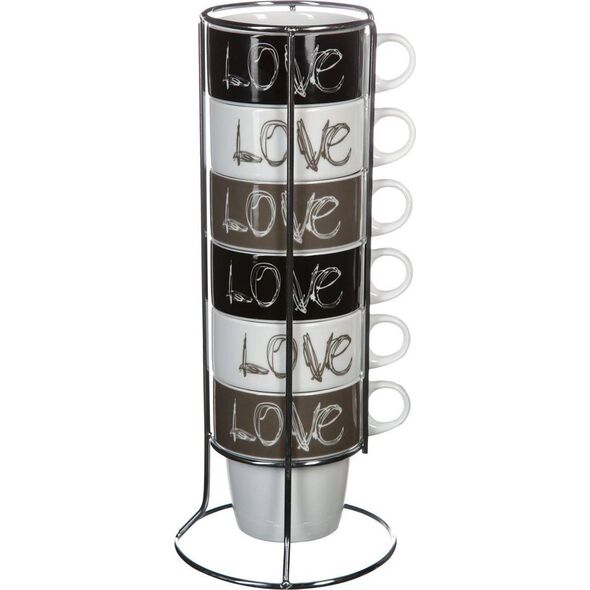 Art-Pol Komplet 6 filiżanek Love 260 ml