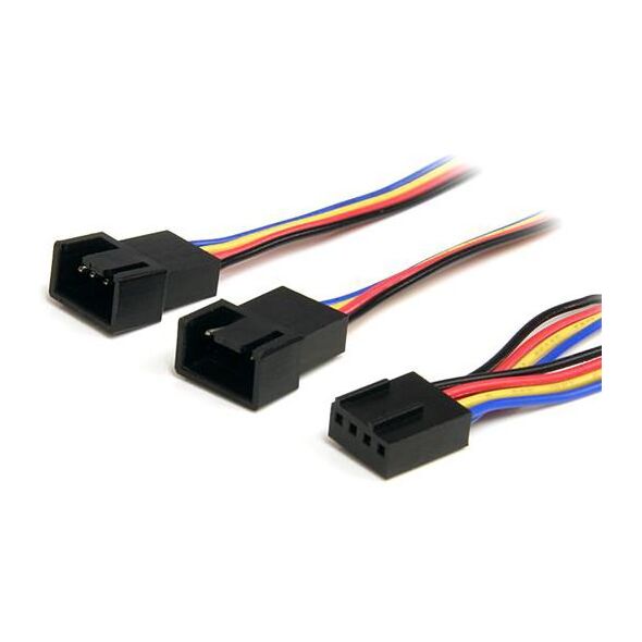 StarTech 4-pin - 4-pin x2, 0.3m, Wielokolorowy (FAN4SPLIT12)