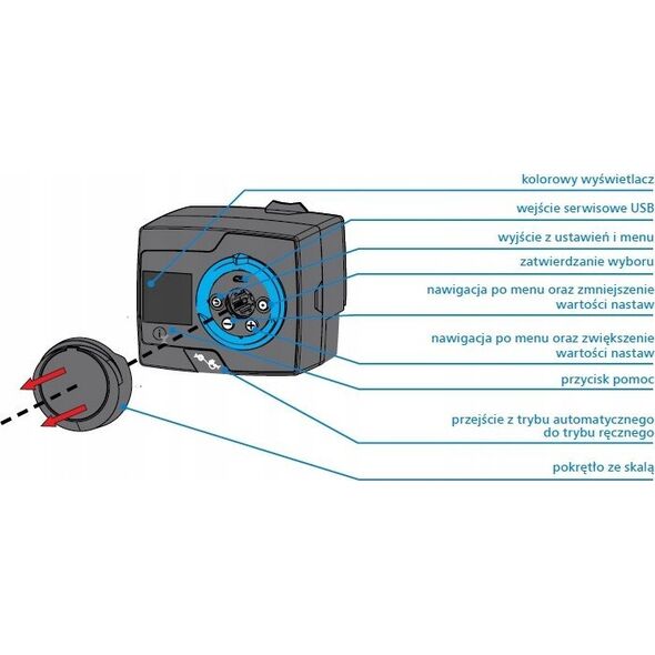 Afriso Regulator stałotemperaturowy ACT 443 ProClick, 2 czujniki, 230 V AC, 10-90°C z funkcją sterowania pompą