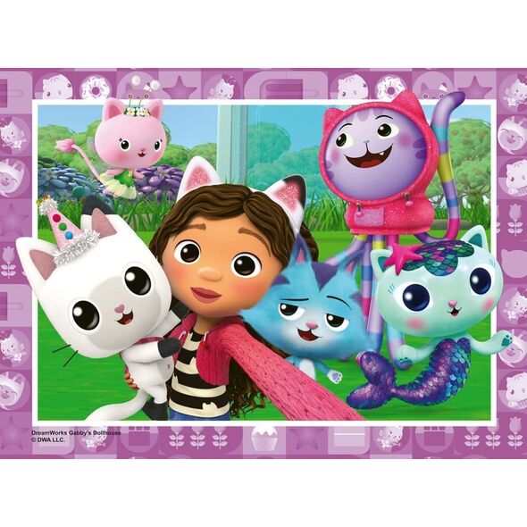 Ravensburger Puzzle 4w1 Koci Domek Gabi 12/16/20/24 elementy