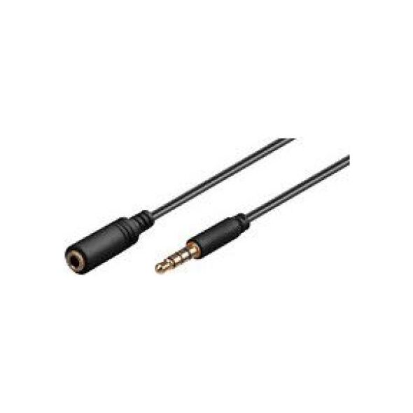 Kabel MicroConnect Jack 3.5mm - Jack 3.5mm 2m czarny (IPOD004B)