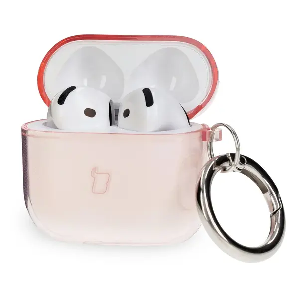 Bizon Case Headphone Clear Apple AirPods 4 clear-pink