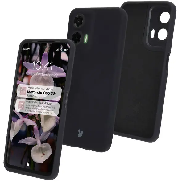 Bizon Soft Case Motorola Moto G35 5G black