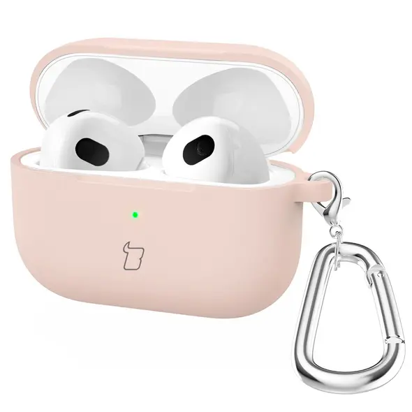 Bizon Case Headphone Silicone Apple AirPods 4 light pink