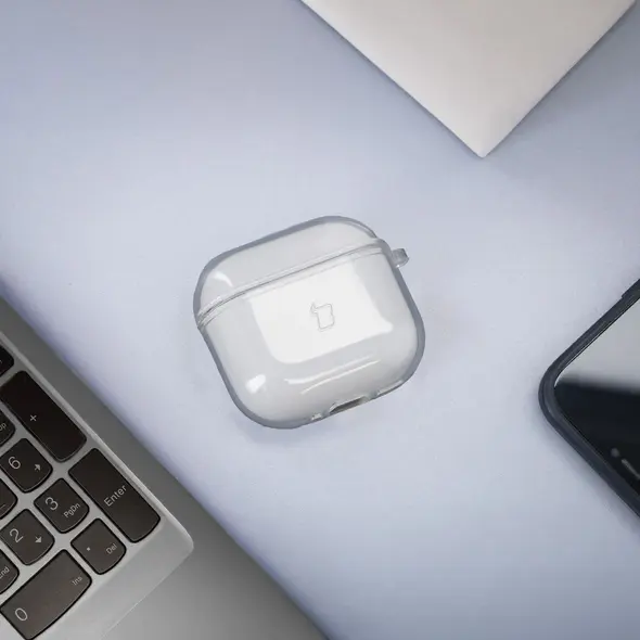 Bizon Case Headphone Clear Apple AirPods 4 clear