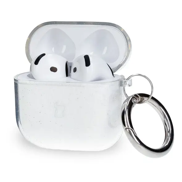 Bizon Case Headphone Clear Apple AirPods 4 clear-brocade