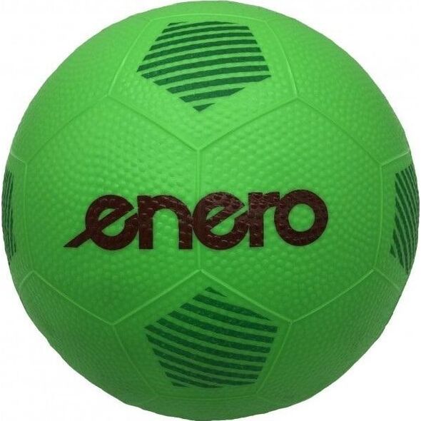 Enero PIŁKA GUMOWA NOŻNA 22CM ZIELONA ENERO