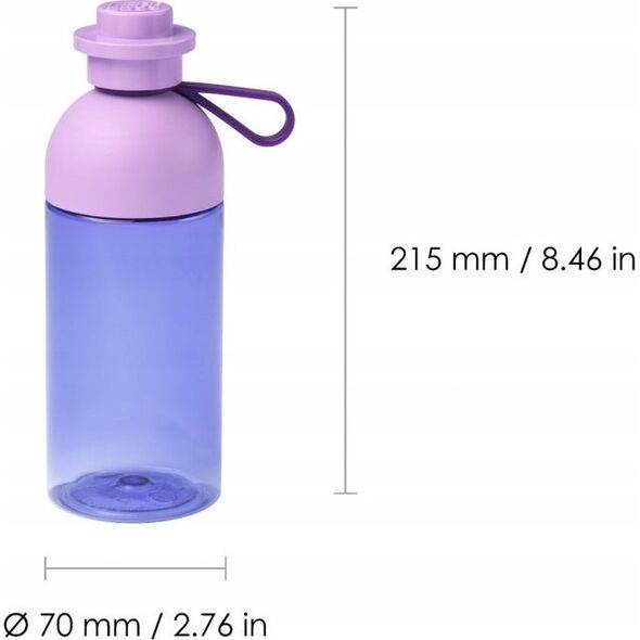 LEGO LEGO Hydration Bottle 0,5L Transparent Lavender