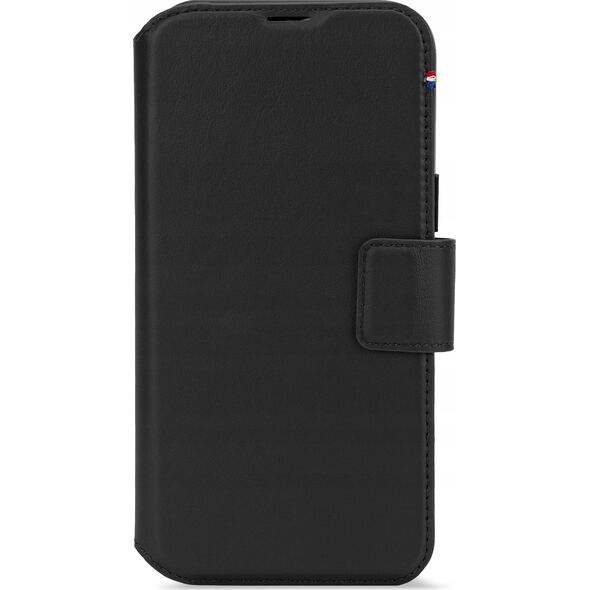 Decoded Decoded Leather Detachable Wallet - skórzana obudowa ochronna do iPhone 16 Plus kompatybilna z MagSafe (black)