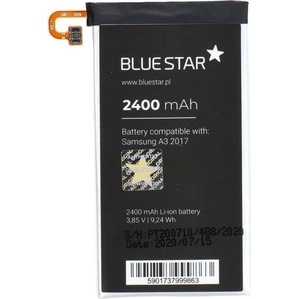 Bateria Partner Tele.com Bateria do Samsung A3 2017 2400 mAh Li-Ion Blue Star