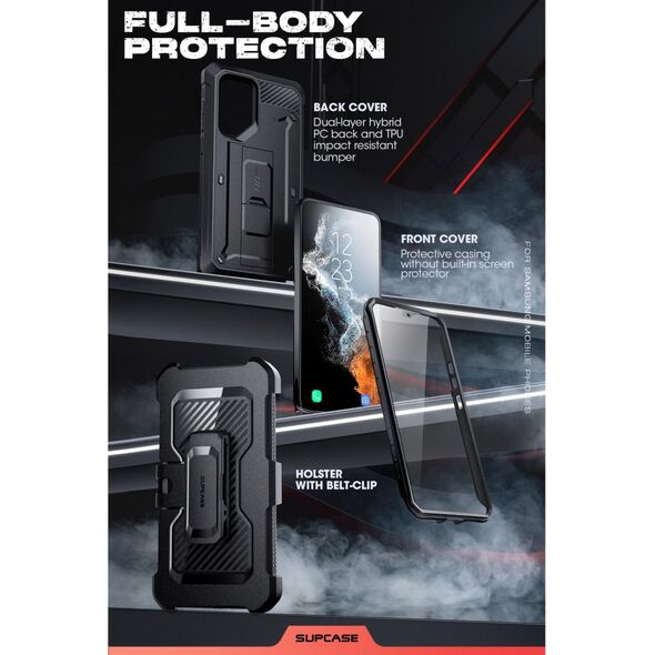 Supcase Unicorn Beetle Pro Samsung Galaxy S22 Ultra Black [2 SET]
