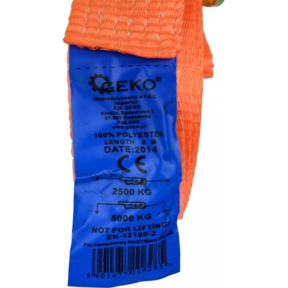 Geko PAS TRANSPORTOWY 8M/5T/50MM (20) G02348 GEKO