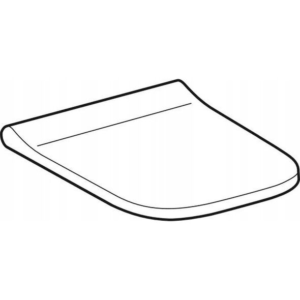 Deska sedesowa 500.237.01.1 / GEBERIT / SMYLE SQUARE / DESKA SEDESOWA, MOCOWANIE Z GÓRY, WOLNE OPADANIE, ZACHODZĄCA POKRYWA DESKI SEDESOWEJ, SLIM DESIGN /
