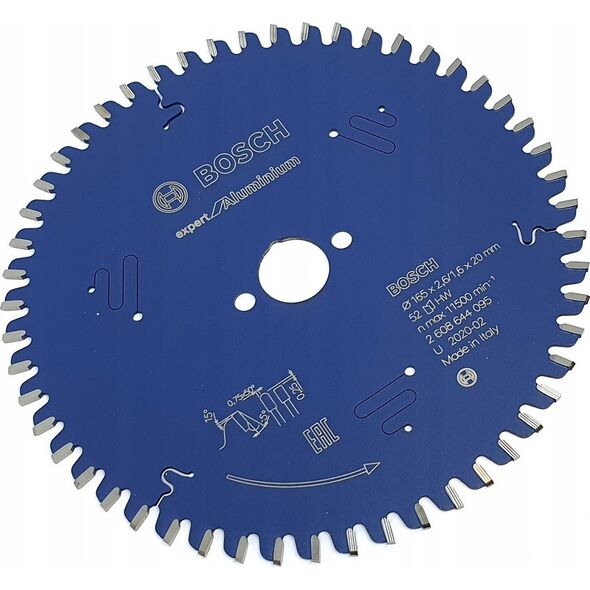 Bosch Bosch Circular Saw Blade EX AL H 165x20-52 - 2608644095