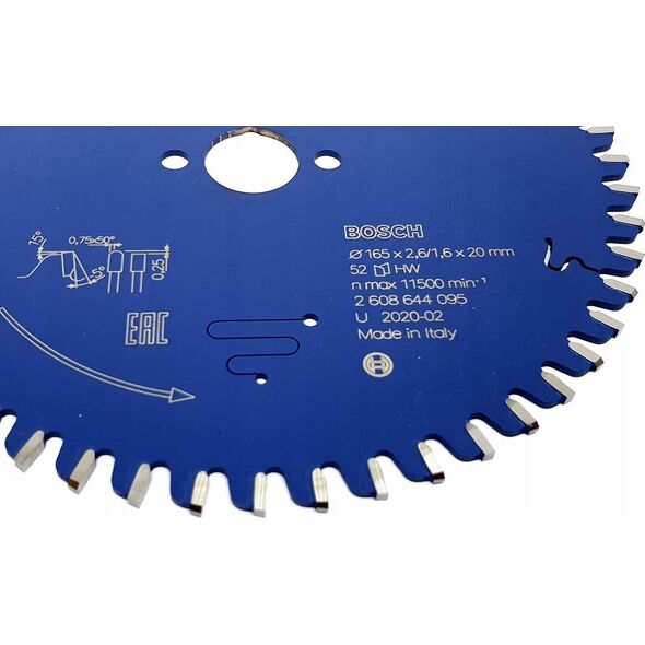 Bosch Bosch Circular Saw Blade EX AL H 165x20-52 - 2608644095