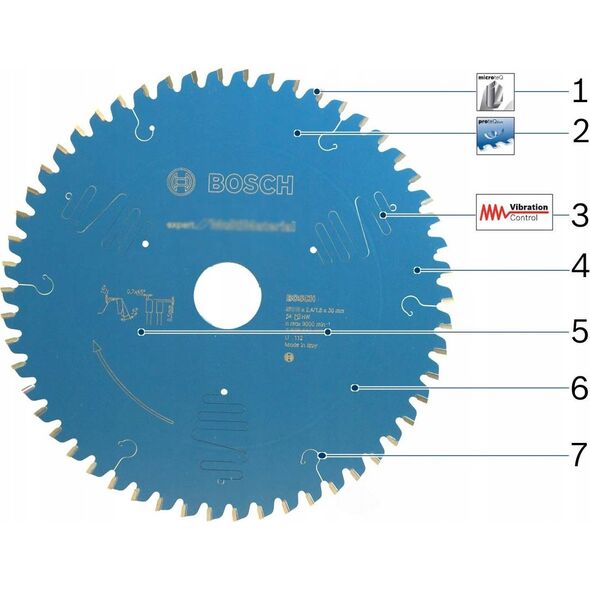 Bosch Bosch Circular Saw Blade EX AL H 165x20-52 - 2608644095
