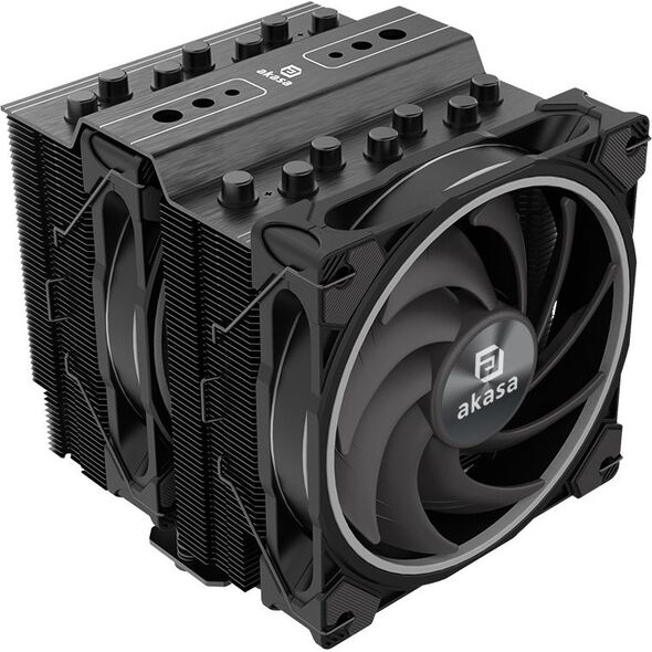 Chłodzenie CPU Akasa AKASA chladič CPU SOHO H7 Dual Tower RGB, 2x 120mm, LGA1700, AM5