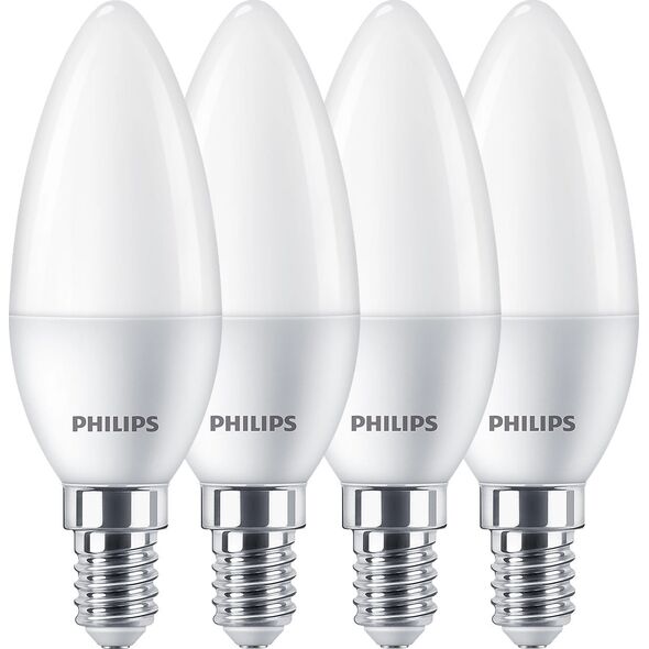 Philips Philips LED Lamp E14 4-Pack candle     40W 4000K