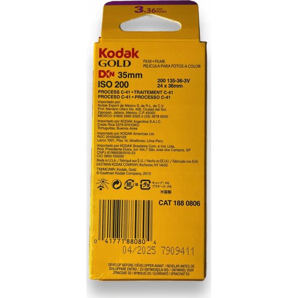 Kodak 1 Kodak Gold 200 135/36 6614449 86806033992