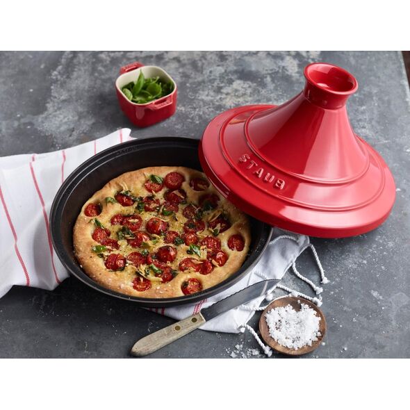 STAUB Staub Tajine 28cm round, cherry cast iron, Tagine specialities