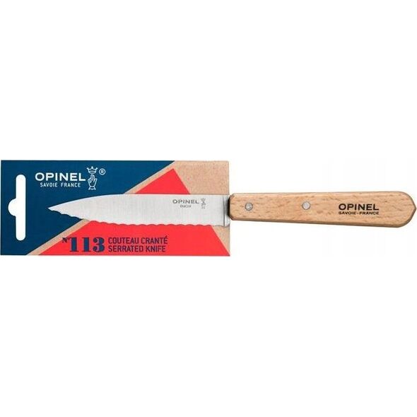 Opinel Opinel serrated knife No. 113 Natural