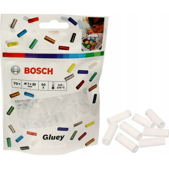 Pistolet do kleju Bosch Bosch Accessories Gluey Heißklebesticks 7 mm 20 mm Transparent 55 g 70 St. (2608002004)