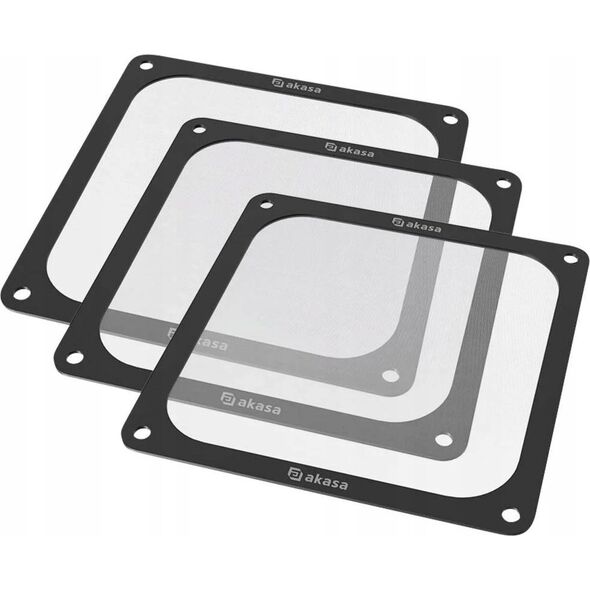 Akasa Akasa 140-mm-Staubfilter, magnetisch - 3er-Pack
