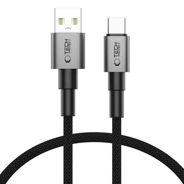 Tech-Protect Ultraboost DNA USB-A / USB-C Cable 15W/3A 25cm Iron Grey