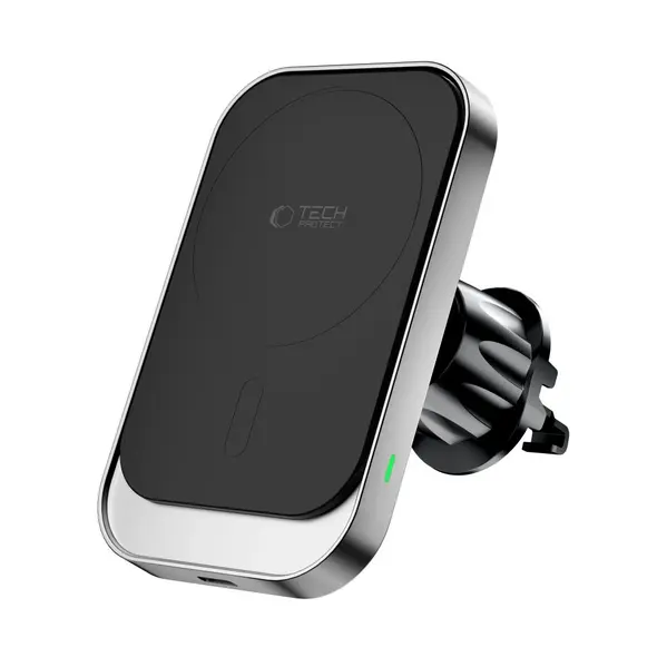Tech-Protect MM15W-V9 Magnetic MagSafe Dashboard & Vent Car Mount Wireless Charger 15W Black