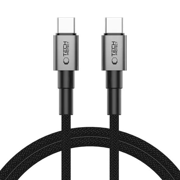 Tech-Protect Ultraboost DNA USB-C / USB-C Cable PD60W/3A 100cm Iron Grey