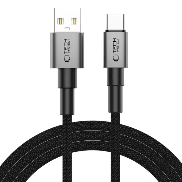 Tech-Protect Ultraboost DNA USB-A / USB-C Cable 15W/3A 200cm Iron Grey