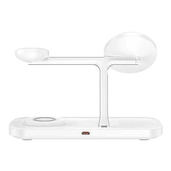 Tech-Protect QI15W-A45 3in1 Magnetic MagSafe Wireless Charger White