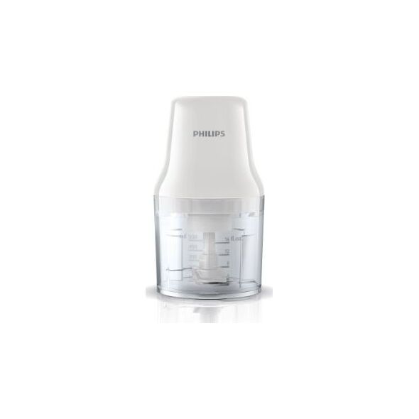 Rozdrabniacz Philips PHILIPS HR1393/00 Chopper, 450W, 0,7L plastic bowl, 2 blades, White - HR1393/00