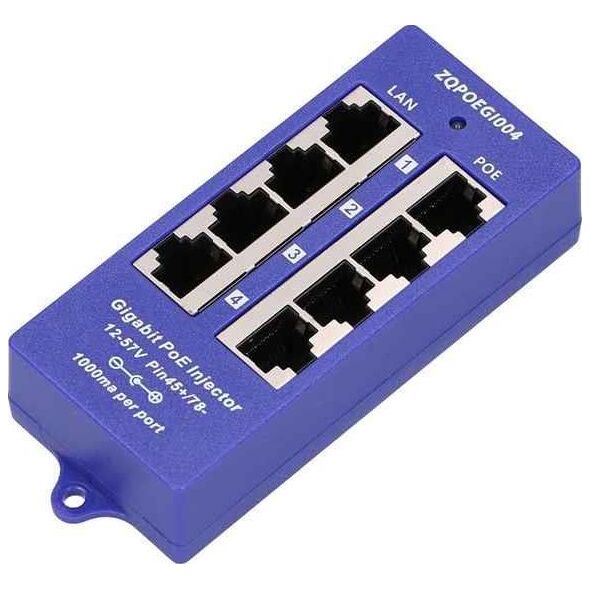 ExtraLink EXTRALINK 4 PORTOWY POE INJECTOR GIGABIT ETHERNET - EX.6358