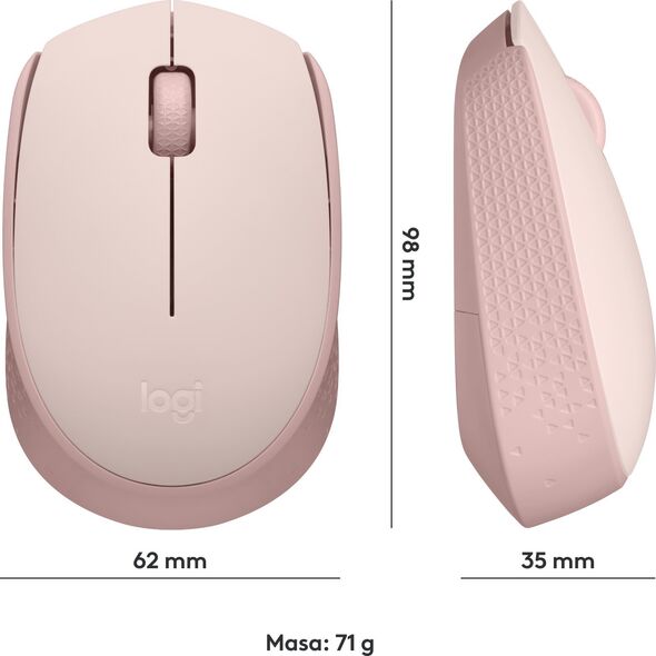 Mysz Logitech M171 różowa (910-006865) + Studio Series - GRAPHITE (956-000049)