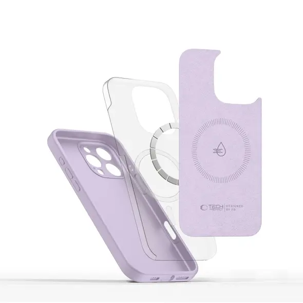 Tech-Protect Liquid Silicone MagSafe Apple iPhone 16 Pro Max Mauve