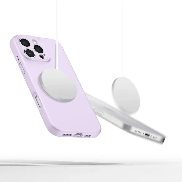 Tech-Protect Liquid Silicone MagSafe Apple iPhone 16 Pro Max Mauve