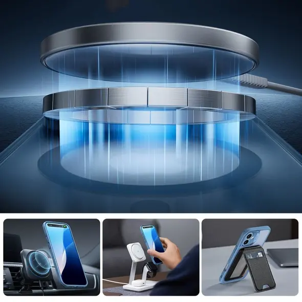 ESR Classic Pro Set Halolock MagSafe Apple iPhone 16 Frosted Blue